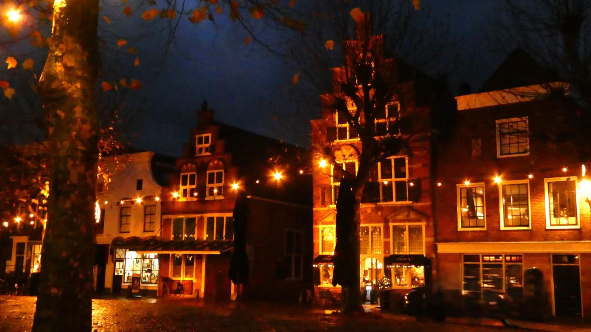 verlichte markt oudewater