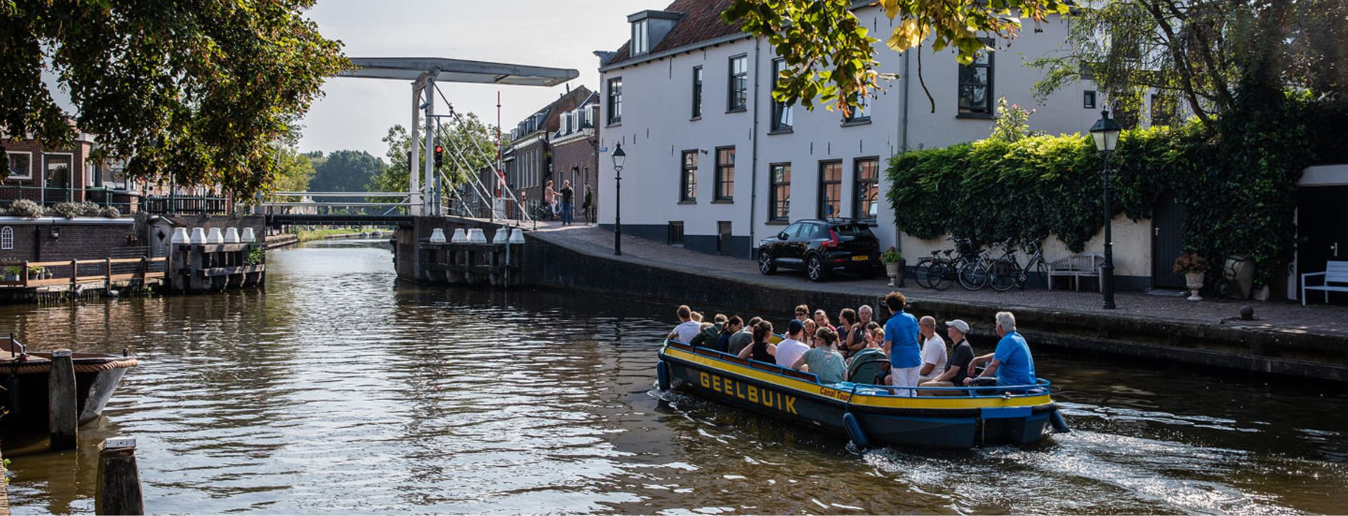 Fluisterboot De Geelbuik van Grachtenvaert Oudewater in Oudewater